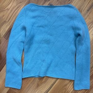 Ann Taylor 100% Cashmere boat neck sweater size XS